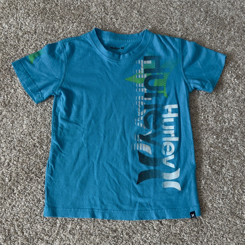 Hurley Boys short sleeve blue T-shirt tee size 6